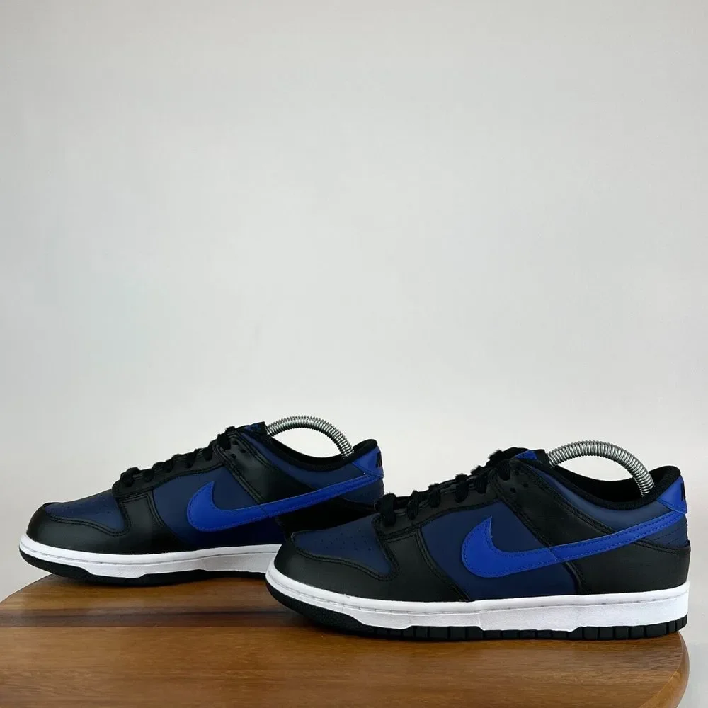 New Big Kids Nike Dunk Low‎ DH9765 402 Midnight Navy Game Royal Black Size 7 Y